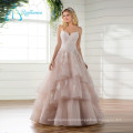 Lace Appliques Sequined Beading Pearls Wedding Dress